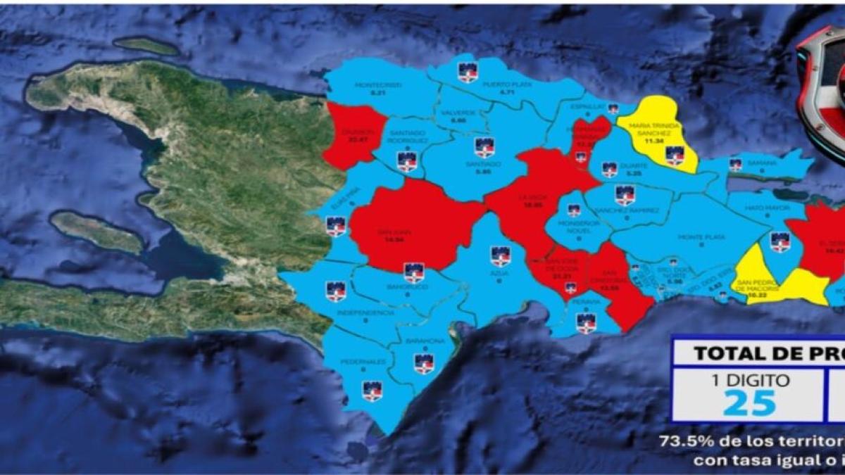 Estas son las nueve provincias donde se producen 10 homicidios por cada 100 mil habitantes