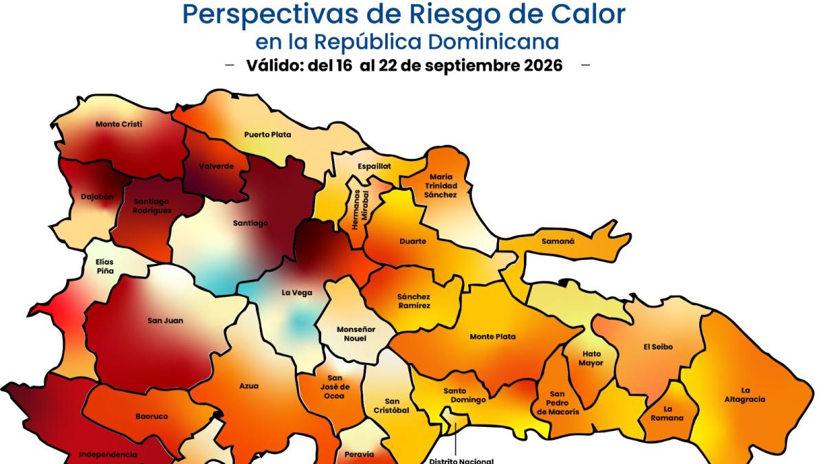 ¡Sigue el calor extremo! la NOAA y el Indomet prevé 37 grados hasta el 22 de este mes