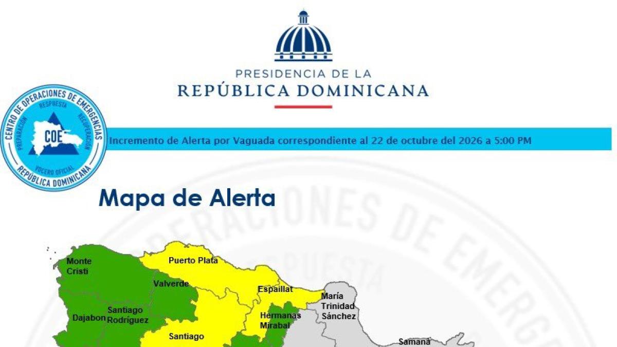 Incrementan a 25 las comunidades en alerta por vaguada