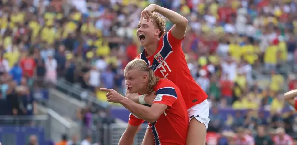 Haaland anota dos para vencer a Brasil y clasificar a Noruega a los cuartos de final