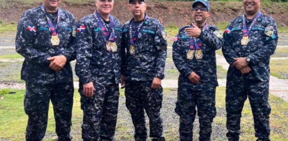 La Policía barre en las pruebas de tiro con fusil de los Juegos Militares