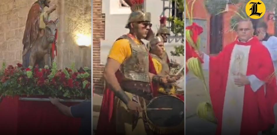 Con cánticos y ramos en las manos feligreses católicos conmemoran Domingo de Ramos