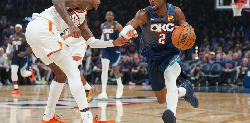 Gilgeous-Alexander anotó 37 puntos y los Thunder vencieron a los Suns para ponerse 2-0 en la serie