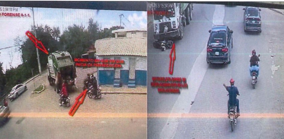 Antes de persecución, dos motoristas interceptaron y agredieron a Abreu Quezada, dice testigo