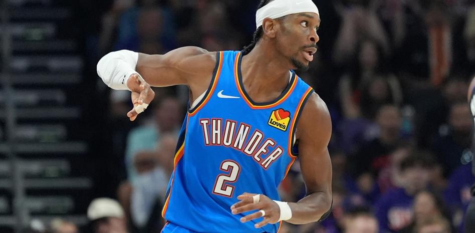 Gilgeous-Alexander anotó 42 puntos y Thunder vence a Suns 121-109