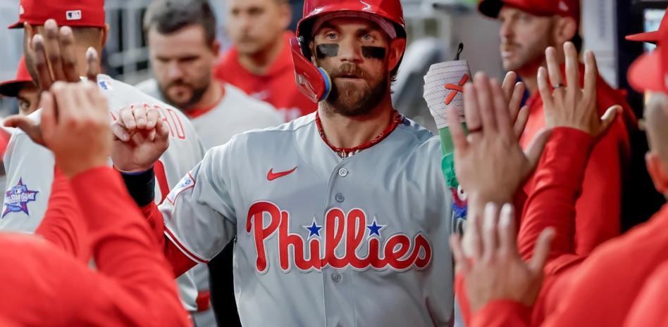 Bryce Harper impusa 4 carreras y los Filis ponen fin a racha de diez reveses