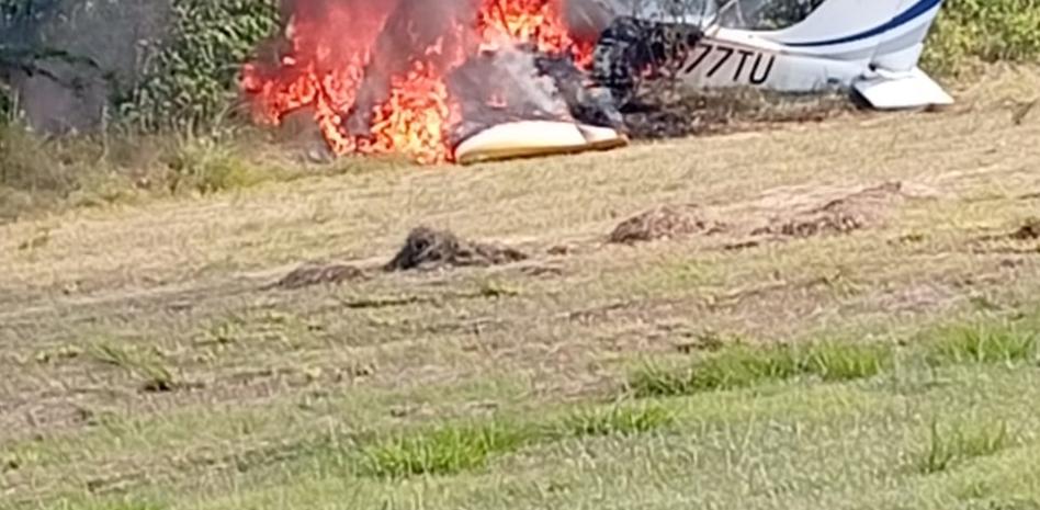 Autoridades investigan accidente de aeronave en Dajabón que dejó dos personas heridas