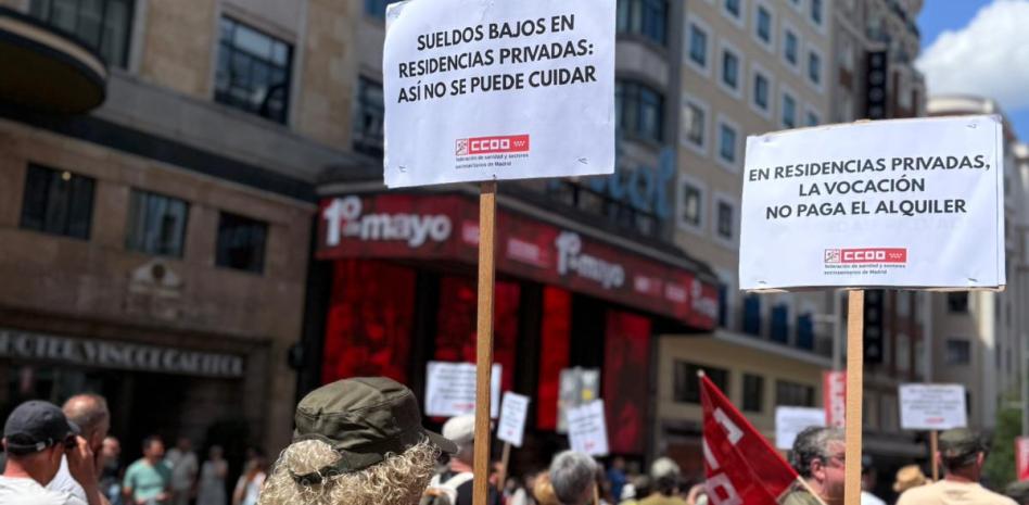 Protestan en Madrid por salarios dignos y mejor acceso a la vivienda
