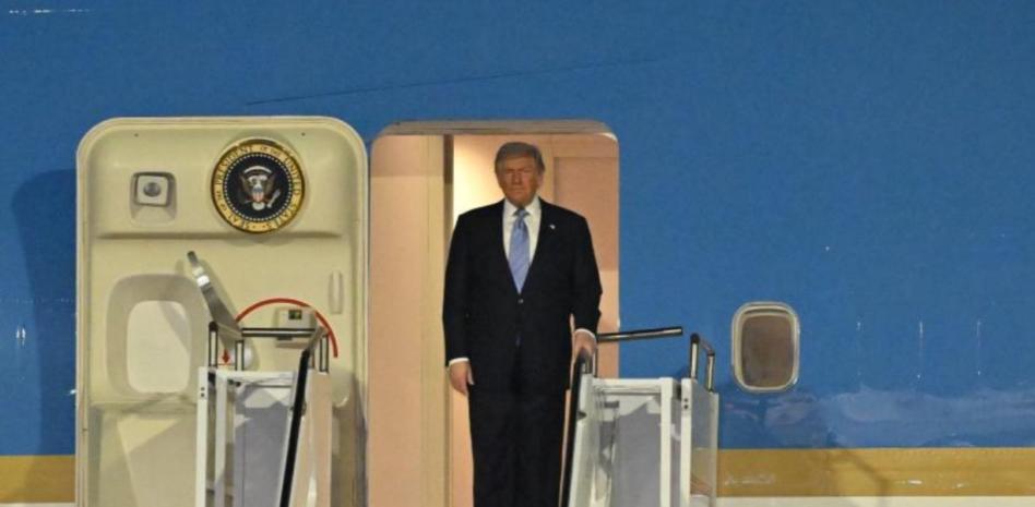 Donald Trump llega a China para reunirse con el presidente Xi Jinping
