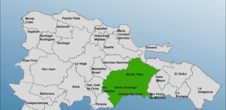 El gran Santo Domingo y otras dos provincias en alerta verde por vaguada