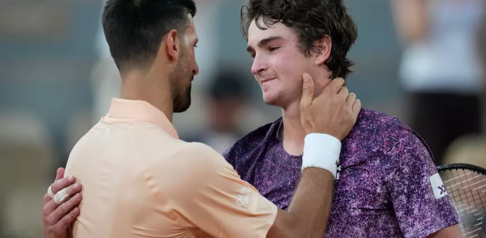 Joao Fonseca acaba en Roland Garros con el intento de Djokovic por su 25to. Slam