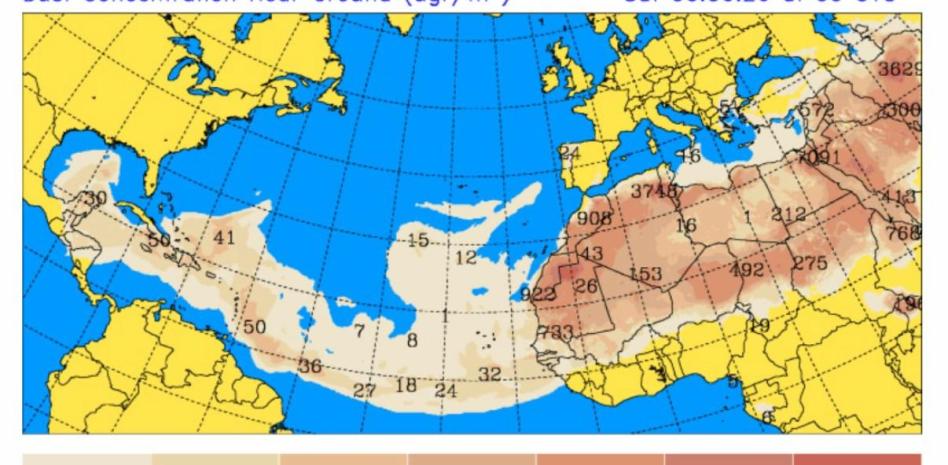 Viernes con mucho calor, polvo del Sahara y lluvia en algunas provincias