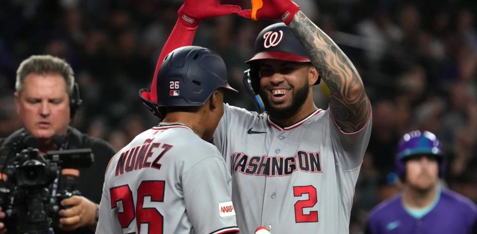 Luis García pega dos H4, incluido un grand slam, y los Nacionales aplastan Diamondbacks