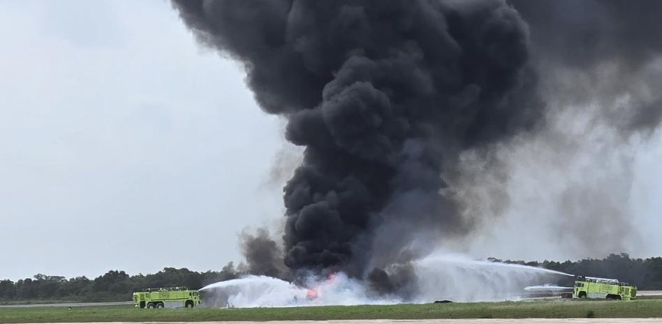 Mueren piloto y copiloto de aeronave que se estrelló en La Romana y que iba hacia Texas