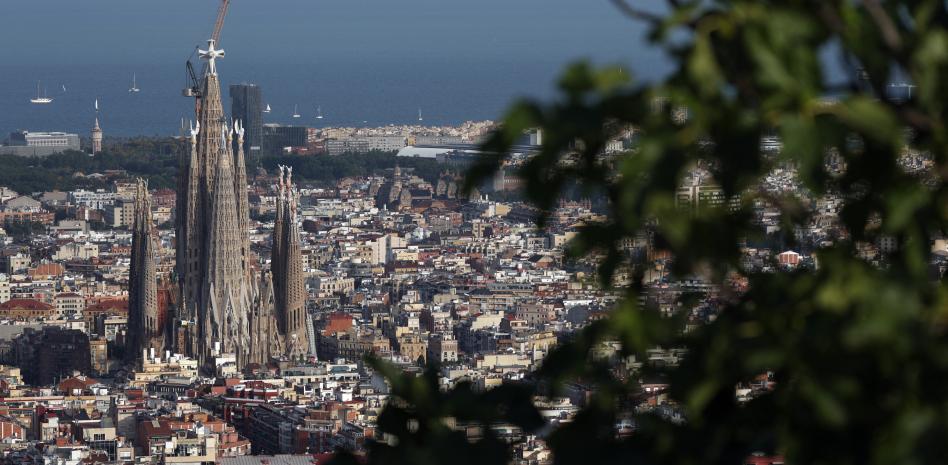 El papa bendijo la torre más alta de la Sagrada Familia de Barcelona