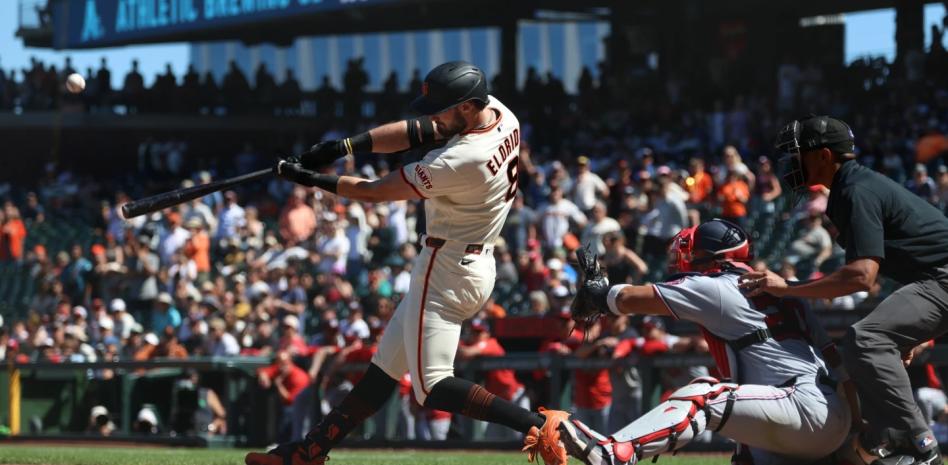 Grand slam de Eldridge en el noveno corona gran remontada de los Gigantes