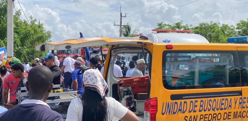 Al menos 18 personas resultaron heridas en accidente registrado en carretera Hato Mayor - San Pedro