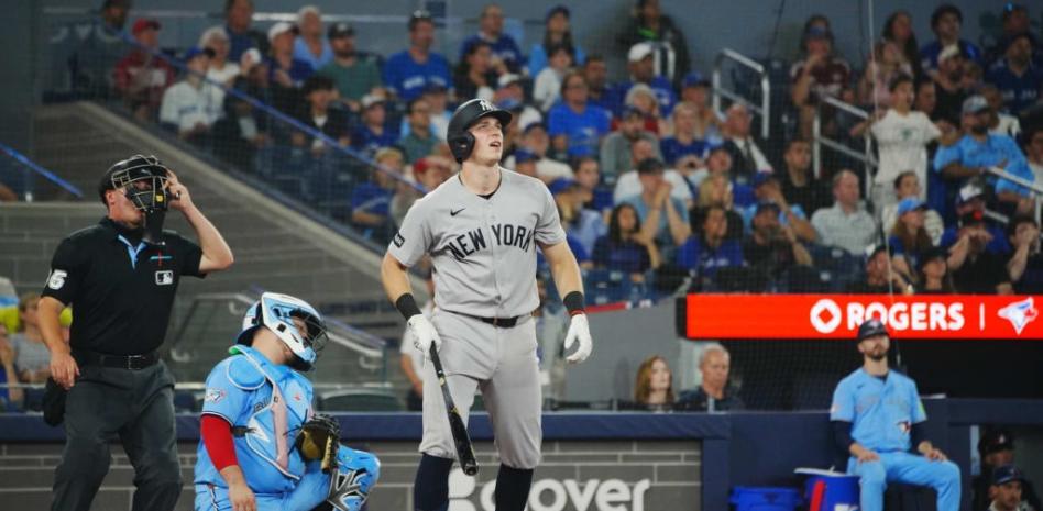 Ben Rice jonronea para liderar triunfo de los Yanquis 8-3 sobre Azulejos
