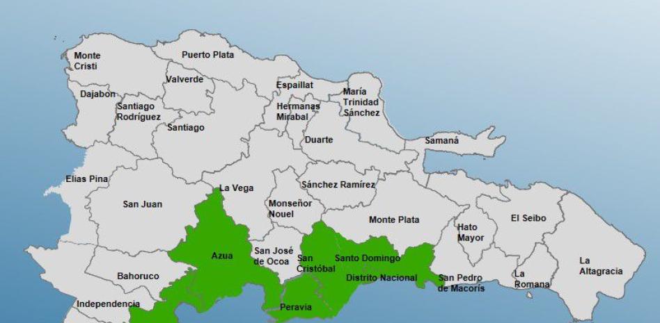 COE coloca al Gran Santo Domingo y a otras provincias en alerta verde por onda tropical