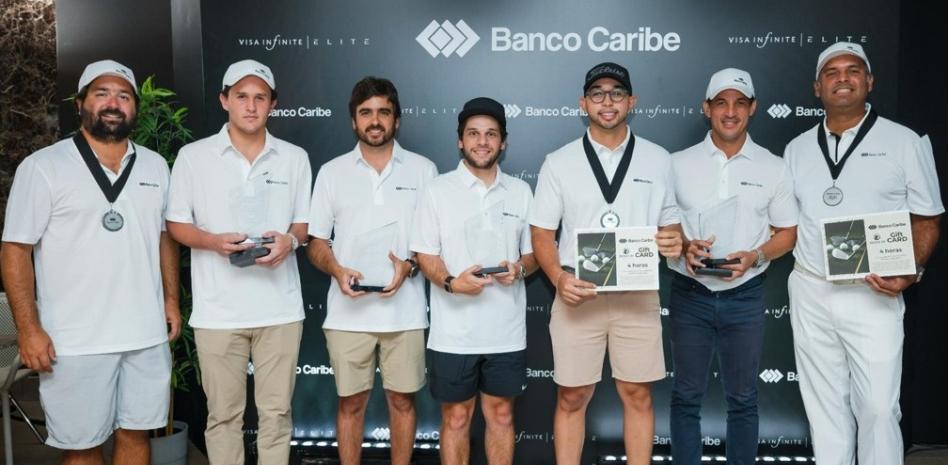 Banco Caribe celebra su primer Torneo Golf Virtual Caribe para clientes Elite