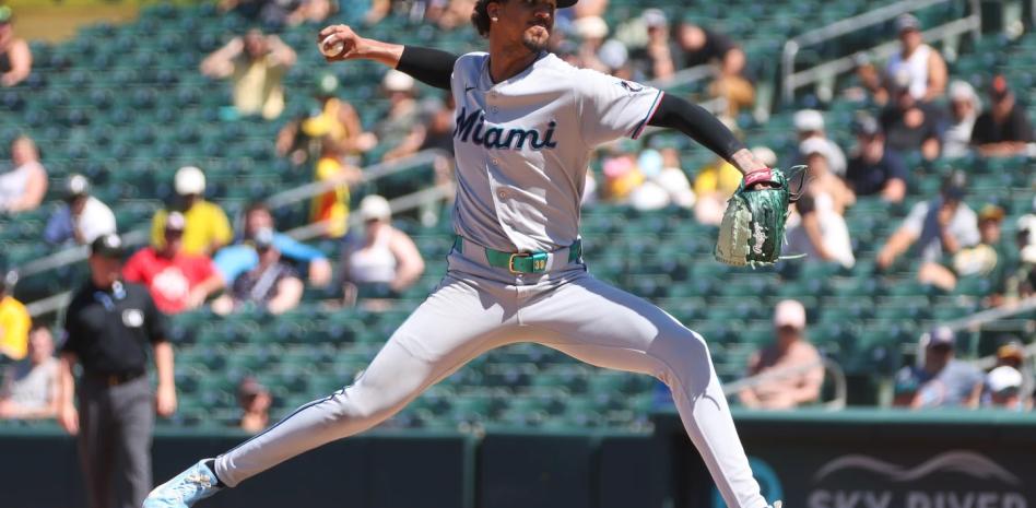 Eury Pérez lanzó perfecto durante 7 entradas y Marlins vencen Atléticos