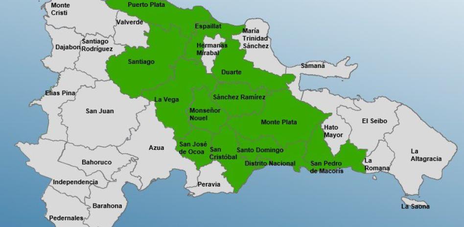 COE alerta a 13 localidades por efectos de vaguada sobre el país