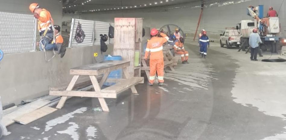 El túnel de la Plaza de la Bandera está a pocos días de inauguración