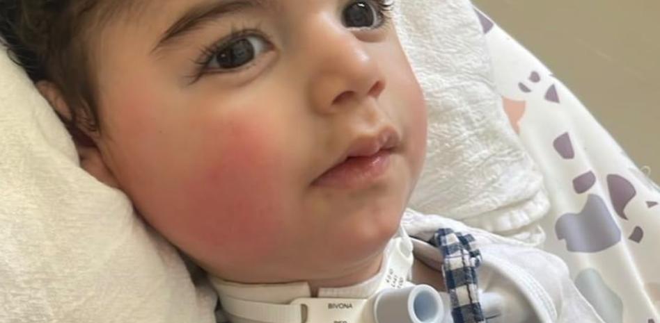 Dayron recibe primera dosis del medicamento para la atrofia muscular