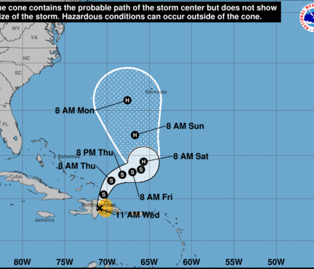 Trayectoria de la tormenta tropical Franklin