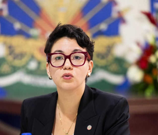La ministra de Relaciones Exteriores de Haití, Dominique Dupuy
