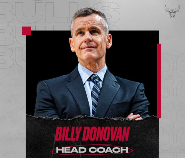 Billy Donovan oficializó su llegada a los Bulls como entrenador.