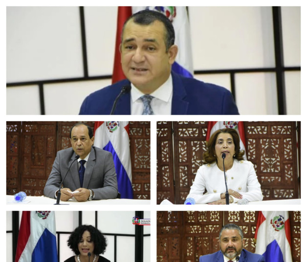 Los nuevos integrantes de la Junta Central Electoral, en fotografías al momento de sus entrevistas en la comisión especial de la JCE.