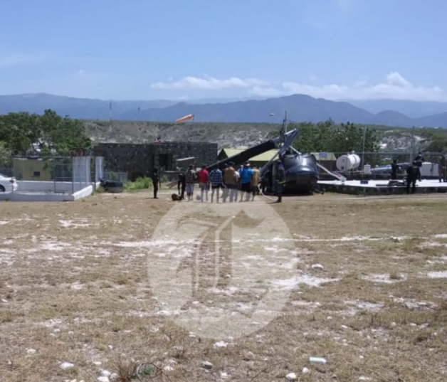 Zona donde cayó el helicóptero de la Fuerza Aérea. Foto: Miguel Vólquez