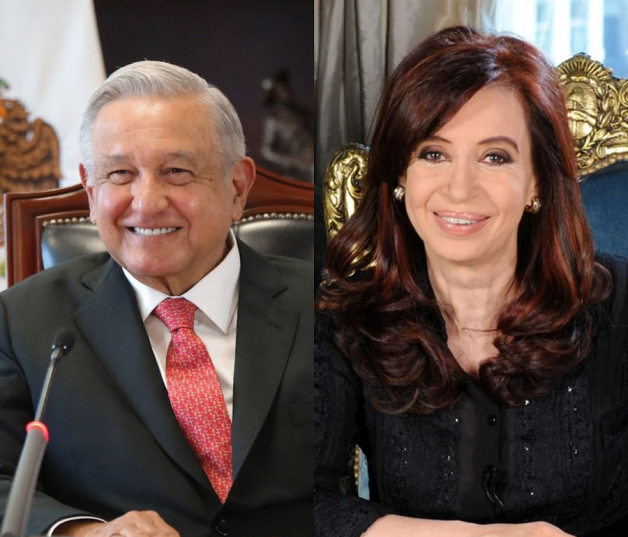 López Obrador y Cristina Fernández.