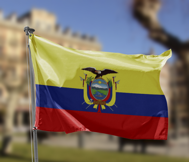 Bandera de Ecuador.