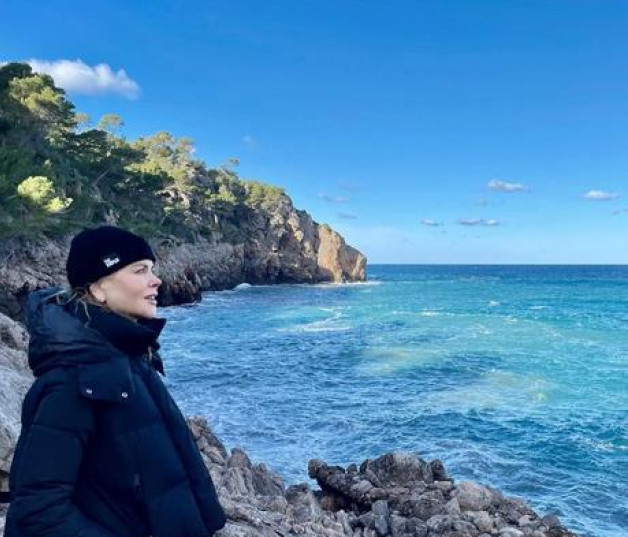 La actriz Nicole Kidman en Mallorca/ Foto vía Instagram