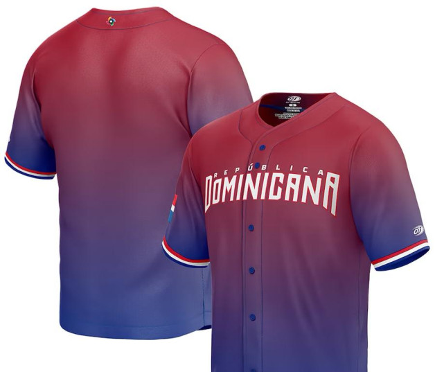 Uniforme para Clásico Mundial de Béisbol del equipo dominicano. 

Foto: World Baseball Classic Official Online Shop.