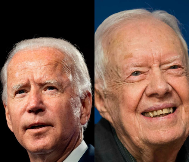 Joe Biden y Jimmy Carter.