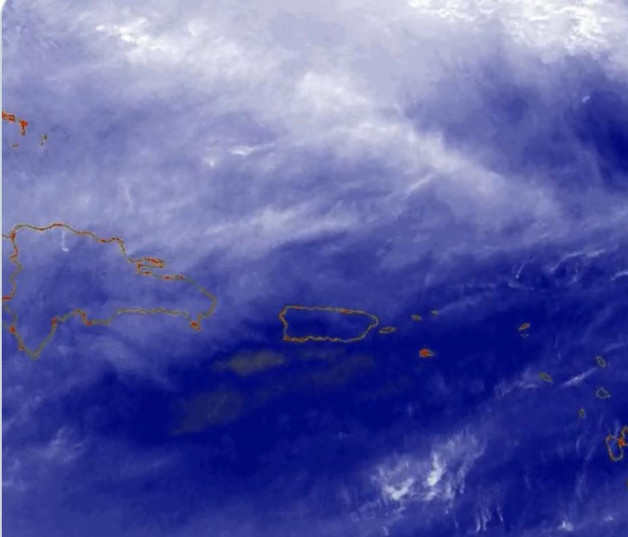 Mapa de las condiciones climatológicas en el Caribe