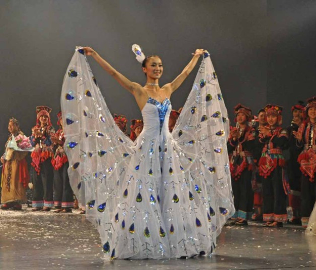 Bailarina asiática Yang Liping