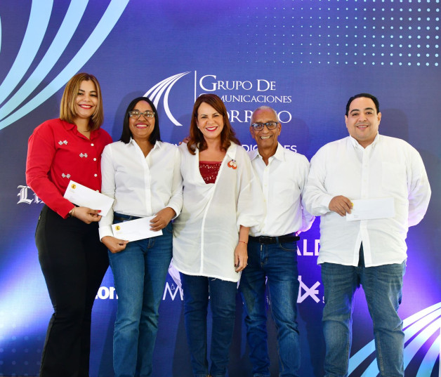 Rocío Rodríguez, Raysa Almanzar, Mireya Borrell, José del Orbe y Carmelo Arce.