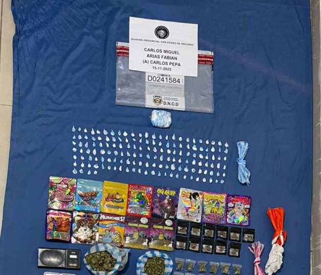 DNCD incautó drogas y otras pertenencias a Carlos Pepa.
