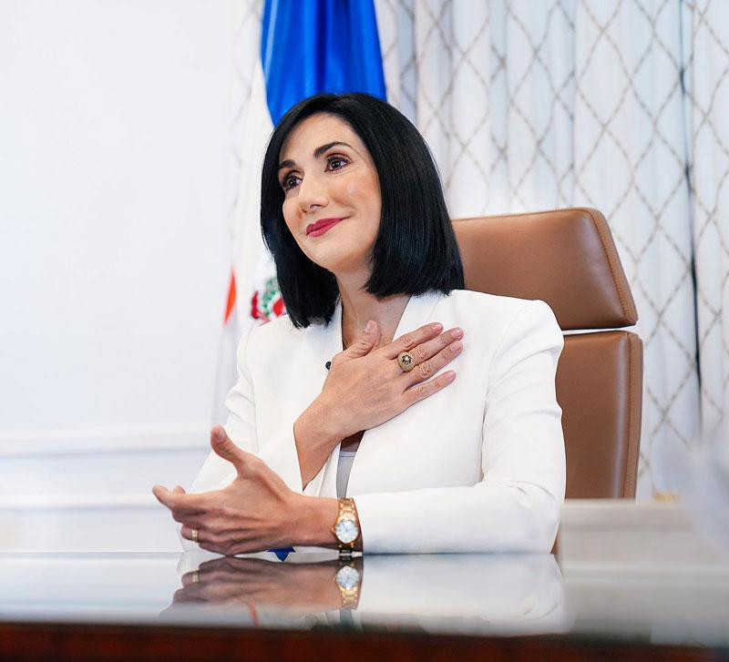 Raquel Arbaje, primera dama de la República.