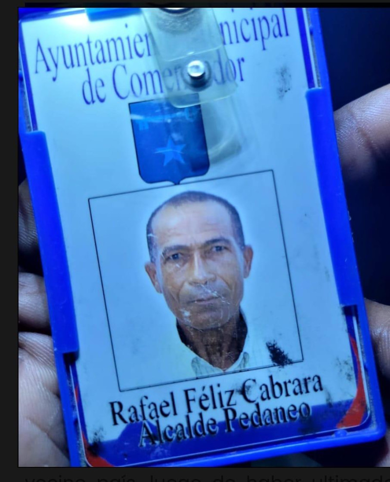 Alcalde Pedáneo de La Pastilla, Elías Piña  Rafael Félix Cabrera