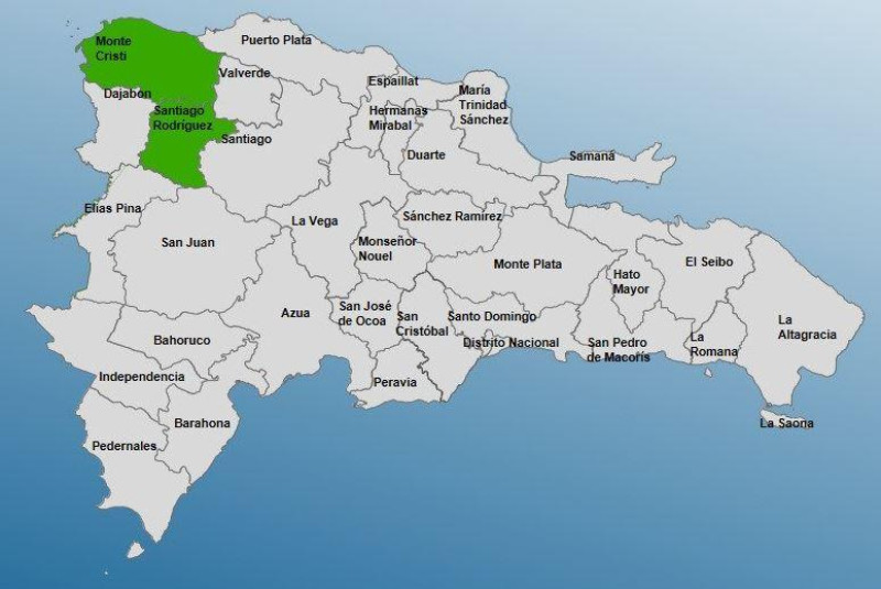 Provincias colocadas en alerta verde por el COE