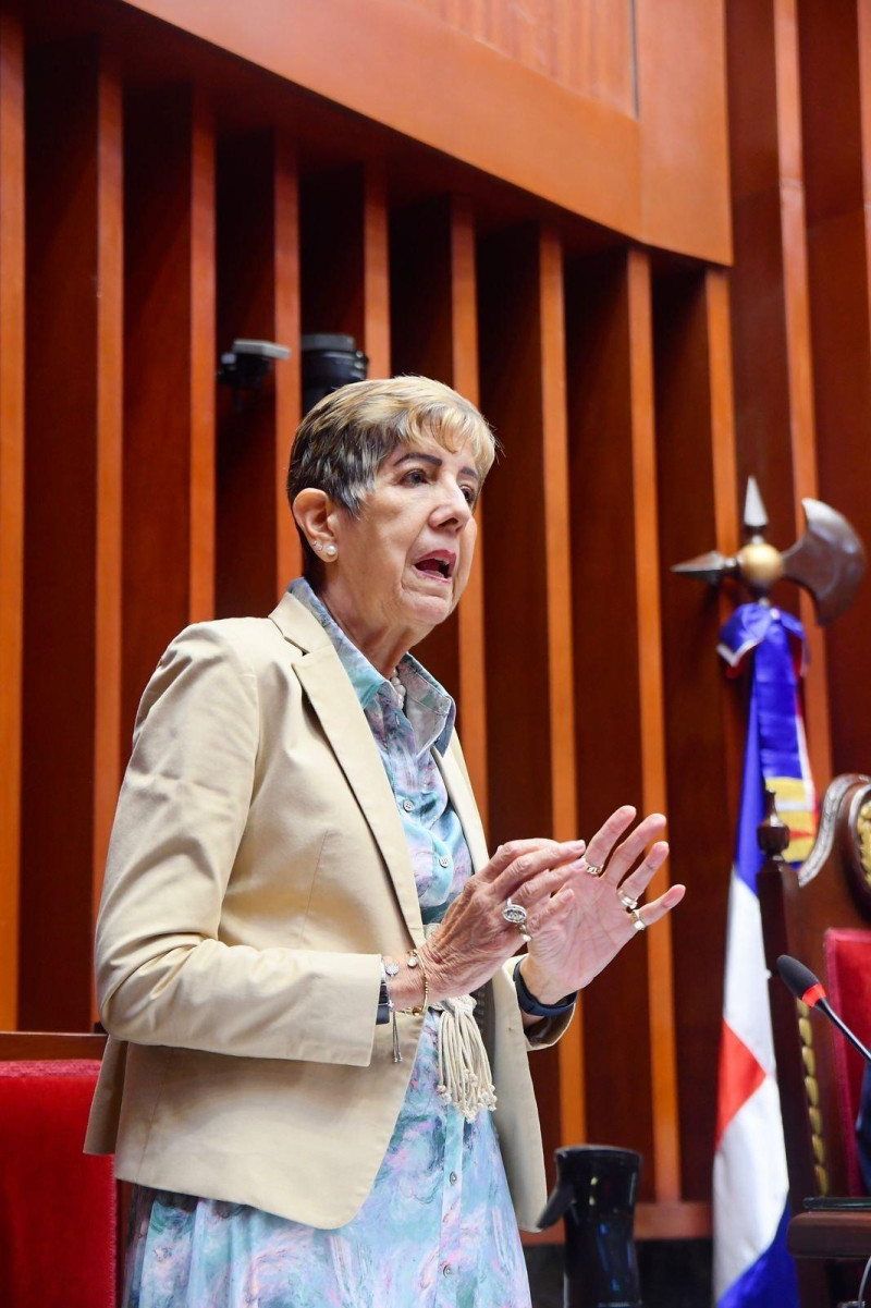 Ginette Bournigal, senadora de Puerto Plata.