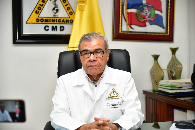 Rufino Senen Caba, presidente del Colegio Medico Dominicano (CMD)