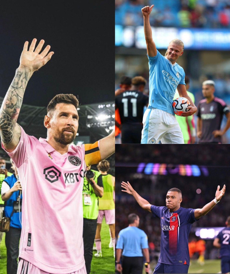 Lionel Messi, Erling Haaland y Kylian Mbappé nominados al Balón de Oro