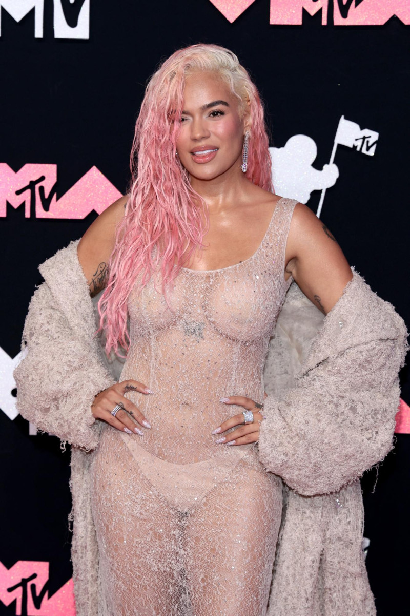 Karol G asiste a los MTV Video Music Awards 2023 en el Prudential Center el 12 de septiembre de 2023 en Newark, Nueva Jersey.