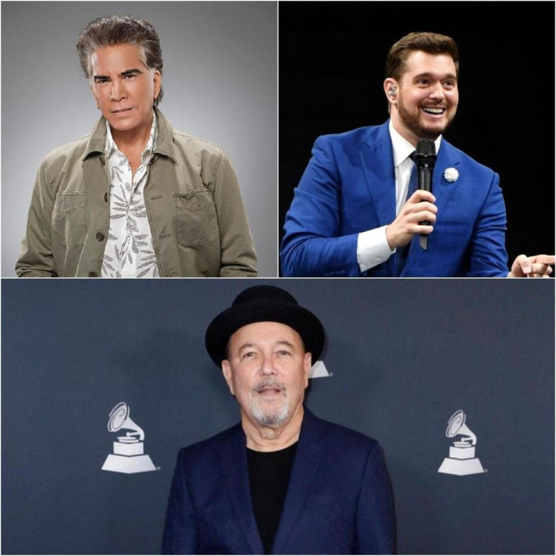 José Luis Rodríguez, Michael Bublé y Rubén Blades
